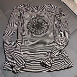 Lululemon Striped tight knit running top